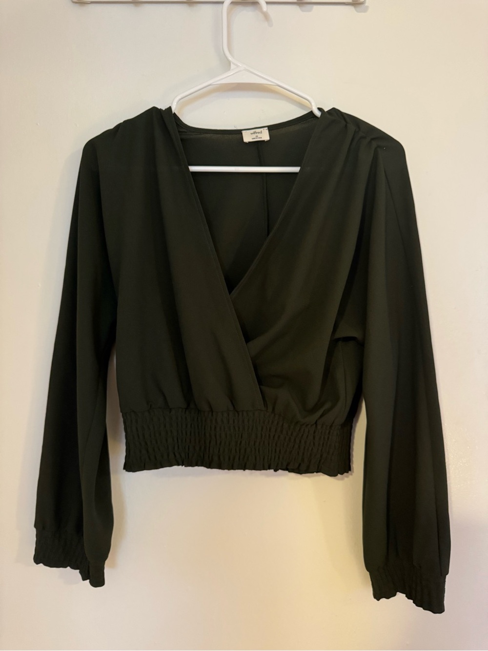Aritzia Wilfred Green Top